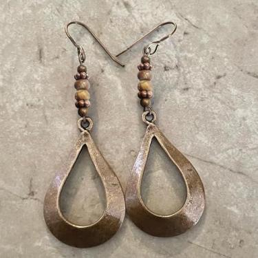 Imagem de 2 peças de brincos pendentes elegantes vintage em forma de lágrima, perfeitos para uso diário, festas, presentes de aniversário e férias.