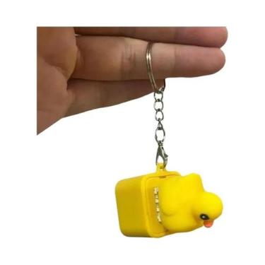 Imagem de Chaveiro De Sapo Engraçado Com Luz LED Recarregável, Clicker Sonoro Pa