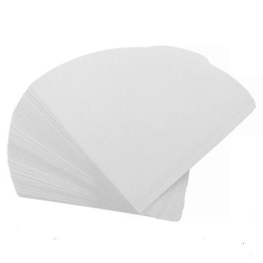 Imagem de 100 Unidades Filtro V60 Hario Tamanho 01 Branco Coador Café Original