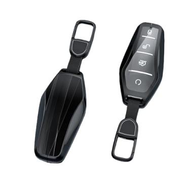 Imagem de Capa completa para chave de carro, proteção de suporte compatível com BYD Tang EV600 Han EV Yuan ATTO 3 Song PLUS Pro MAX DMI Qin Acessórios para automóveis(Grey black set)