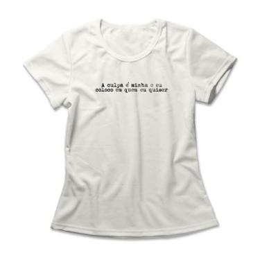 Imagem de Camiseta Feminina A Culpa É Minha - Studio Geek, 2G, Off white