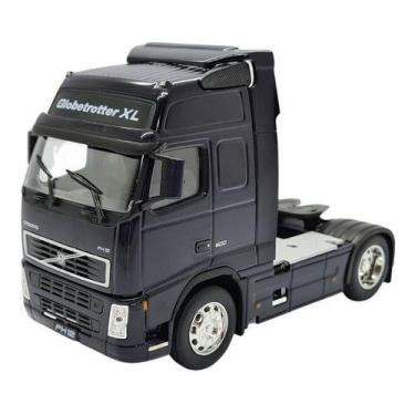 Imagem de Miniatura Caminhão Volvo Fh 12 Globetrotter Azul Metal 1:32, Azul