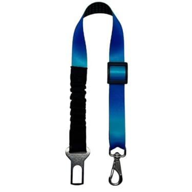 Imagem de Cinto De Segurança Pet Com Amortecedor Universal Para Cachorros Compatível Com Todos Os Carros(Azul)