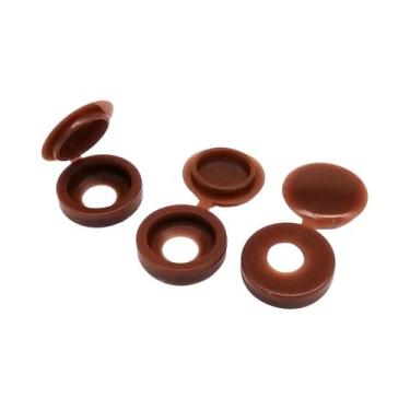 Imagem de 100 Peças De Parafuso Plástico Auto-Perfuração Com Tampa Para Móveis E