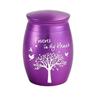 Imagem de Urna De Alumínio Pequena Em 7 Cores, Árvore Da Vida, Mini Suporte Para