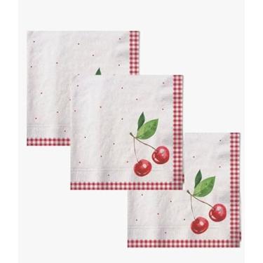 Imagem de Guardanapo de Papel Cereja (Cerejinha) 32,5 x 32,5 cm Folha Dupla 20 Folhas Cromus