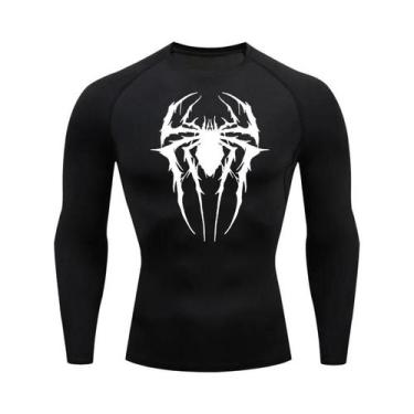 Imagem de Camiseta De Compressão Masculina De Secagem Rápida Com Estampa De Aran