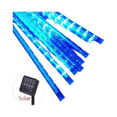 Imagem de Luzes De Cordão Solar À Prova d'Água Em Forma De Chuva De Meteoros, 8 