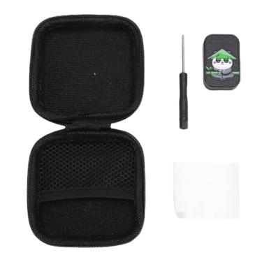 Imagem de Ainoli metal push card brinquedo descompressão alívio do estresse push slider liga de zinco padrão animal para esperar meditação (Preta)