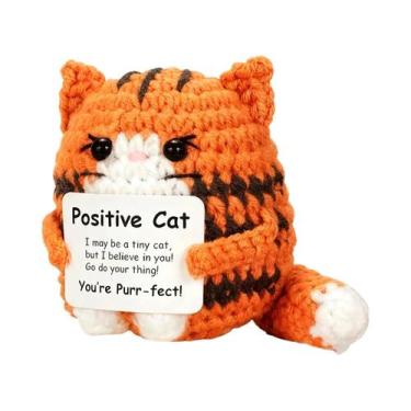 Imagem de Ornamento De Gato De Crochê Feito À Mão, Pato, Tubarão E Pinguim De Pe