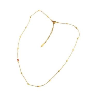 Imagem de Colar Com Pingente De Nossa Senhora Arco-Íris Dourado Para Mulheres, G