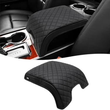 Imagem de KBH Capa de apoio de braço de console central para Lincoln Navigator 2007-2014, protetor de tampa de descanso de braço do console médio, acessórios internos, antiarranhões, preto