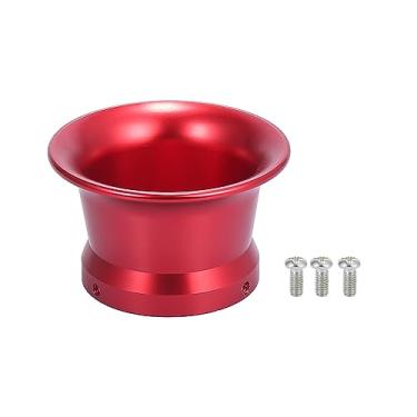 Imagem de Motoforti Vermelho 50 mm diâmetro interno para motocicleta filtro de ar velocidade de admissão pilha liga de alumínio