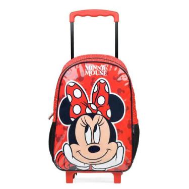 Imagem de Mochila de Rodinha Infantil Feminina Minnie Vermelha - Bagaggio, U, Ve