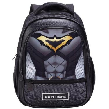 Imagem de Mochila de Costas Estampa Herói com Alças Acolchoadas Infantil Meninos