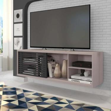 Imagem de Rack Suspenso para TV até 55 Polegadas 136cm em BP Porta Ripada Multiv