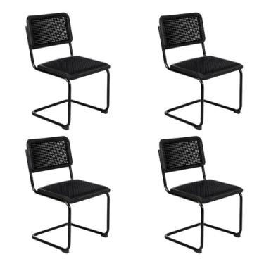 Imagem de Loft7, Kit 4 Cadeiras tela auditório recepção cozinha Cesca