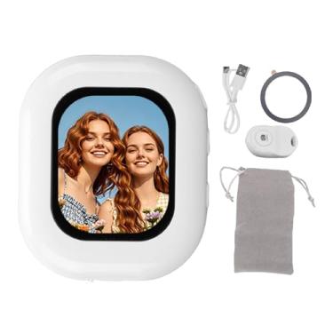 Imagem de Fabater Tela do Monitor Vlog Selfie, Espelhamento de Tela Vlog Sem Fio, Monitor de Câmera Traseira Magnética Com Controle Remoto, Brilho de 3 Níveis, 2,01 Polegadas para Foto, Vídeo