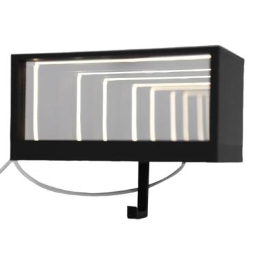 Imagem de Qinlorgo Cabide de Chaveiro de Garagem, Suporte de Chave de Luz LED Com Ligamento Automático e Efeito de Túnel Branco Quente, Suporte de Parede para Chaveiro de Garagem para Entusiastas