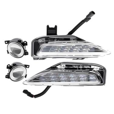 Imagem de Nakkaa Lâmpada de neblina de para-choque dianteiro, 4 peças, compatível com Q50 Q50S Sport 2014-2020, lâmpada de seta de seta de luz de neblina substitui 261304GA0A 26130-4GA0A