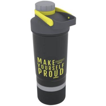 Imagem de Coqueteleira Power Up 3 em 1 Corpo Copoliéster e Misturador de Aço Ino