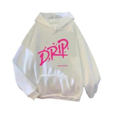 Imagem de Hoodie Retro Unissex Harajuku Babymonster Álbum 2024, Suéter Vintage D