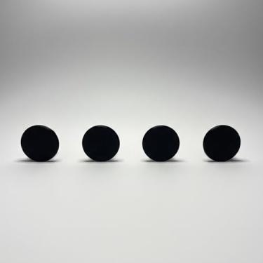 Imagem de Kit 4 Cabideiros de Parede Minimalistas 5cm - Ganchos Redondos - Design Moderno e Sustentável