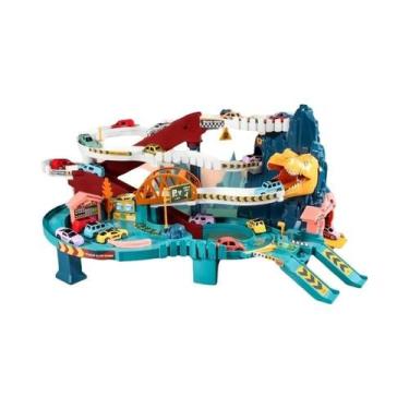Imagem de Brinquedo Educativo De Corrida De Carros Em Pista De Montanha Com Dino