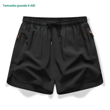 Imagem de Shorts De Corrida Masculinos 3/4 Respiráveis, De Secagem Rápida, Absor