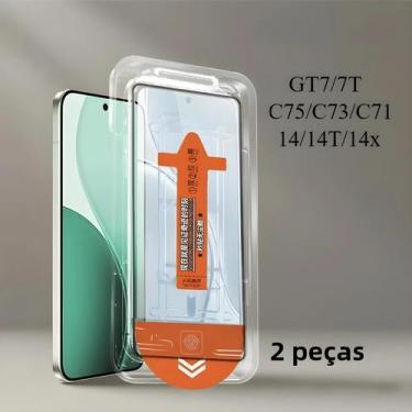 Imagem de Protetor De Tela De Vidro Temperado Realme 14 14T 14x C75 C73 C71 GT7 