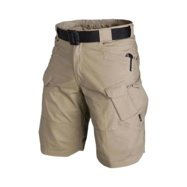 Imagem de Bermudas Táticas Masculinas Camufladas De Secagem Rápida E Impermeávei