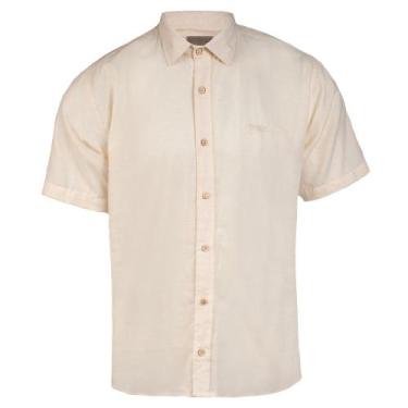 Imagem de Camisa Masculina Gangster Linho Listras Off White, Off white, G