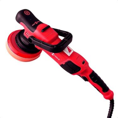 Imagem de Politriz Roto Orbital Red & Shine 6 Pol 900W 110V 21mm Órbita Velocidade Variável Cabo Siliconado 5m Corte Refino Lustro Polimento Automotivo Profissional