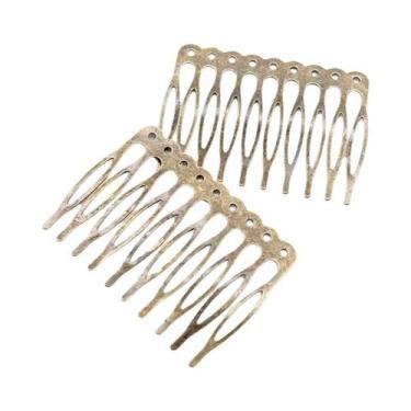 Imagem de Presilhas De Cabelo Em Metal Tom Bronze Com 5 Ou 10 Dentes, Componente