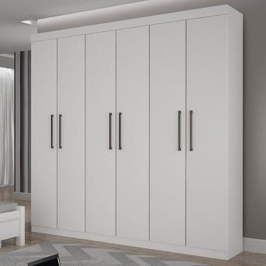 Imagem de Guarda Roupa 6 Portas Ubatuba Neve