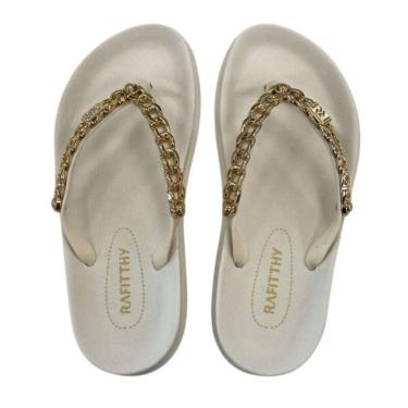 Imagem de Chinelo Rafitthy - Feminino - Branco off-Feminino