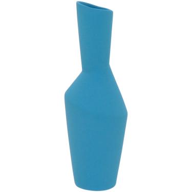 Imagem de Vaso 27X10X10Cm Cerâmica Azul Phami