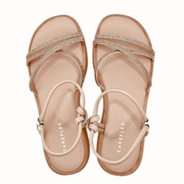Imagem de Sandália Careflex com Plataforma Baixa e Brilho-Feminino