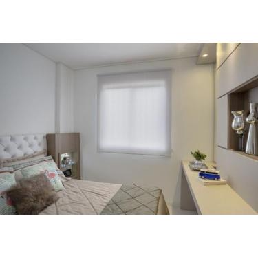 Imagem de Persiana Rolo (2,00Lar. x 1,50Alt.) Tecido Translucido Cinza - Vogafle