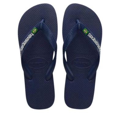 Imagem de Chinelo Havaianas Brasil Logo Cor:MarinhoTamanhos:37/38, Marinho