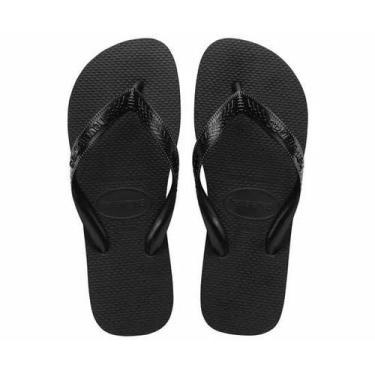 Imagem de Chinelo Havaianas Top FC Tradicional Confortável Original, Preto, 41-4