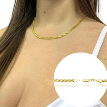 Imagem de Colar Feminino Grumet Union 45cm Banhado a Ouro 24k Choker - Tropical 