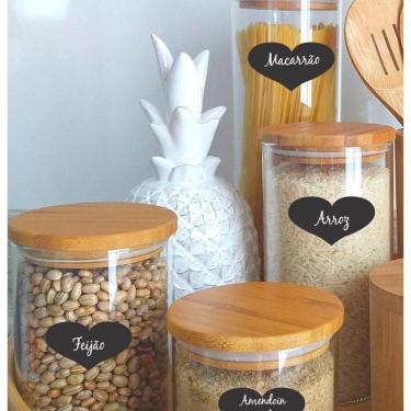 Imagem de Adesivo Coração Tupperware Lousa Potesrecipientesetc