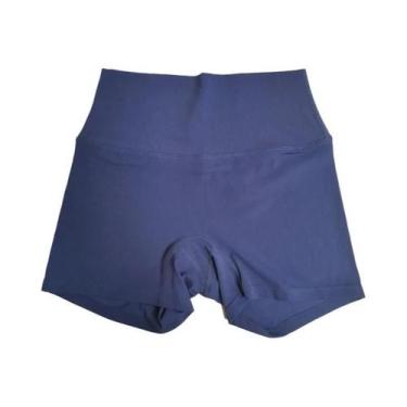 Imagem de Shorts De Yoga De Cintura Alta Em Cor Sólida Para Mulheres, Leggings D