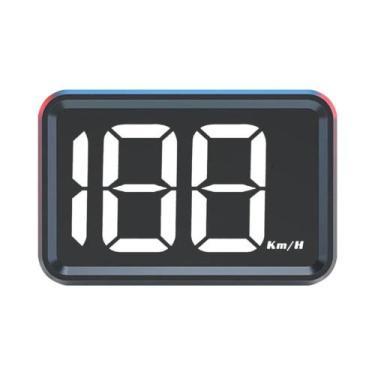 Imagem de Velocímetro GPS HUD Com Luz Verde Branca, Medidor Digital De Velocidad
