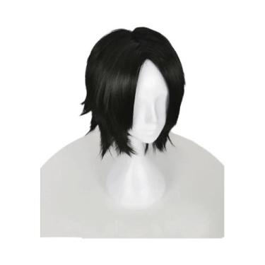 Imagem de Peruca Curta Preta De Cabelo Sintético Resistente Ao Calor, Peça Única