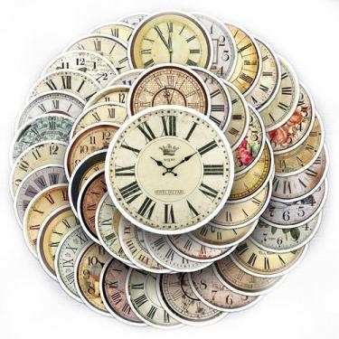 Imagem de Adesivos Nostalgics Clocks em vinil impermeável Anime x50 - yiweisai