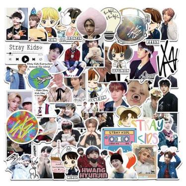 Imagem de Adesivos Stray Kids, vinil impermeável, anime, 50 unidades - Yiweisai