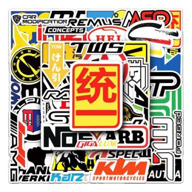Imagem de Adesivos, motocicletas, modificações, vinil impermeável, 50 unidades -