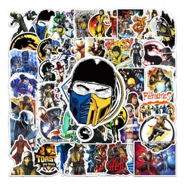 Imagem de Pacote de adesivos Mortal Kombat Anime, 50 unidades de vinil impermeáv